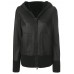 Laverapelle Women's Genuine Lambskin Leather Jacket (Hooded) - 1821060