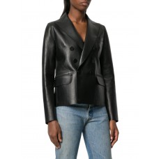 Laverapelle Women's Genuine Cowhide Leather Jacket (Officer Jacket) - 1821061