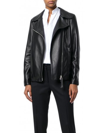 Laverapelle Women's Genuine Lambskin Leather Jacket (Double Rider Jacket) - 1821062