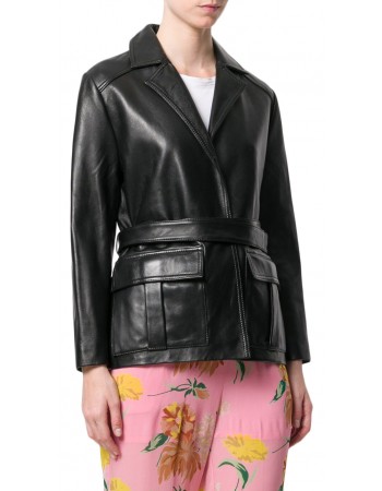 Laverapelle Women's Genuine Lambskin Leather Coat (Trench Coat) - 1821063