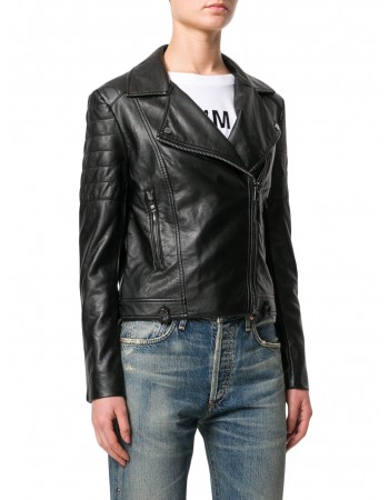Laverapelle Women's Genuine Lambskin Leather Jacket (Double Rider Jacket) - 1821065
