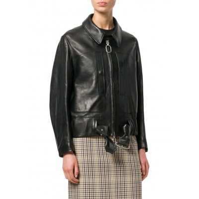 Laverapelle Women's Genuine Cowhide Leather Jacket (Aviator Jacket) - 1821066