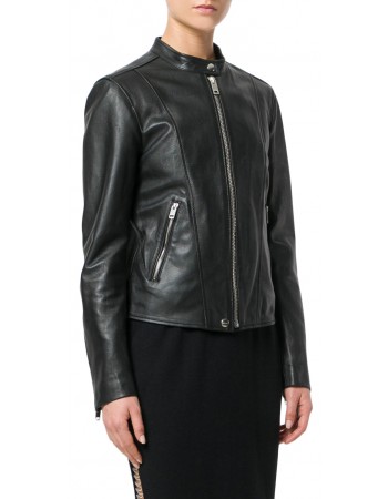 Laverapelle Women's Genuine Lambskin Leather Jacket (Racer Jacket) - 1821069