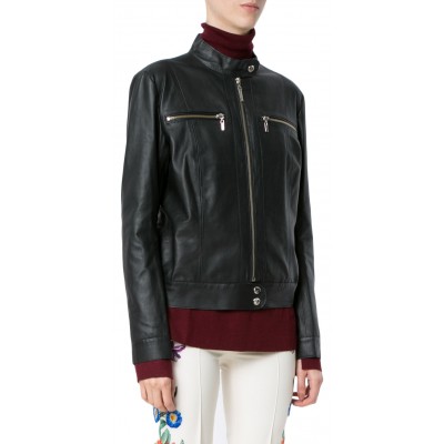 Laverapelle Women's Genuine Lambskin Leather Jacket (Racer Jacket) - 1821072
