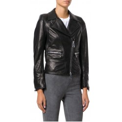 Laverapelle Women's Genuine Lambskin Leather Jacket (Double Rider Jacket) - 1821077