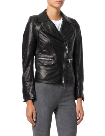 Laverapelle Women's Genuine Lambskin Leather Jacket (Double Rider Jacket) - 1821077
