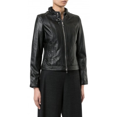 Laverapelle Women's Genuine Lambskin Leather Jacket (Racer Jacket) - 1821081