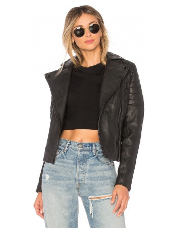 Laverapelle Women's Genuine Lambskin Leather Jacket (Double Rider Jacket) - 1821082