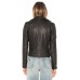 Laverapelle Women's Genuine Lambskin Leather Jacket (Double Rider Jacket) - 1821082