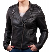 Laverapelle Women's Genuine Lambskin Leather Jacket (Double Rider Jacket) - 1821087