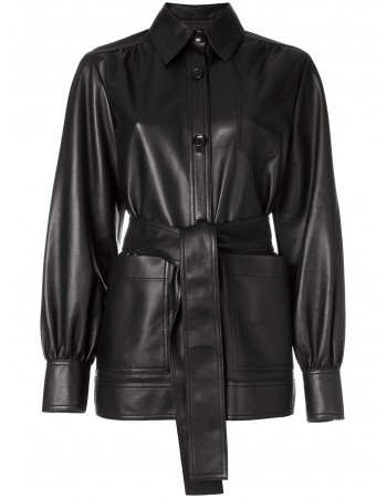 Laverapelle Women's Genuine Lambskin Leather Coat (Trench Coat) - 1822010