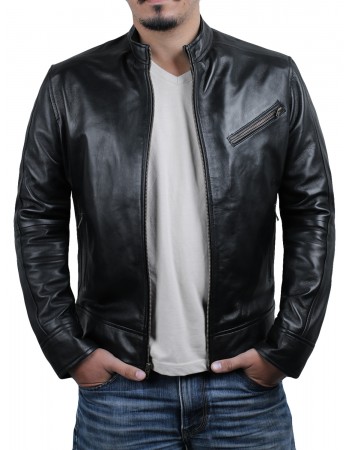 Laverapelle Men's Genuine Lambskin Leather Jacket (Racer Jacket) - 2001003