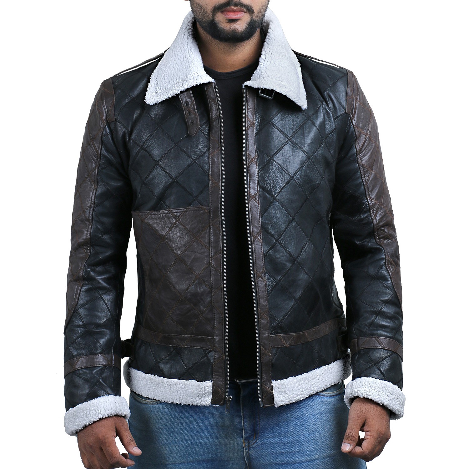 1501309 Laverapelle Mens Genuine Lambskin Leather Jacket Black, Fencing Jacket 