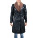 Laverapelle Women's Genuine Lambskin Leather Coat (Patchwork) - 2022035