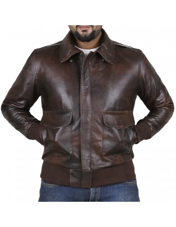 Laverapelle Men's Genuine Lambskin Leather Aviator Jacket - 2201001