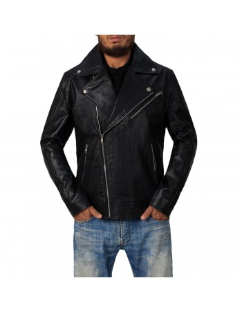 Laverapelle Men's Genuine Lambskin Leather Jacket (Black, Double Rider Jacket) - 2401011 Laverapelle Men's Genuine Lambskin Leather Jacket (Black, Double Rider Jacket) - 2401011