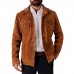 Laverapelle Men’s Trucker Cow Suede Leather Jacket (Black, Blazer Jacket) - 2501003