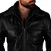 Laverapelle Men’s Bomber Shearling Lambskin Leather Jacket (Black, Aviator Jacket) - 2501004