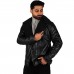 Laverapelle Men’s Biker Style Shearling Lambskin Leather Jacket (Black, Double Rider Jacket) - 2501005