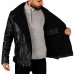 Laverapelle Men’s Biker Style Shearling Lambskin Leather Jacket (Black, Double Rider Jacket) - 2501005