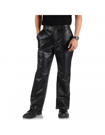 Laverapelle Men's Genuine Lambskin Leather Pants (Black, Leather Jeans) - 2504002
