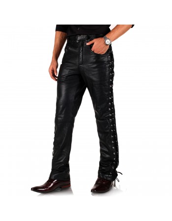 Laverapelle Men’s Lacelane Leather Pants - 2504004