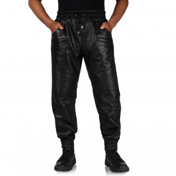 Laverapelle Men’s Quilted Leather Jogger Pants - 2504006