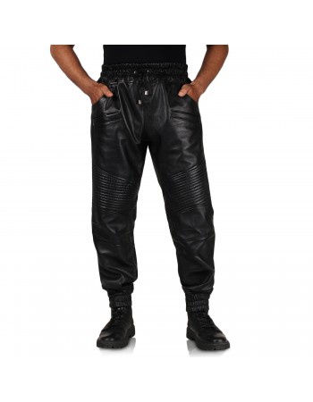 Laverapelle Men’s Quilted Leather Jogger Pants - 2504006