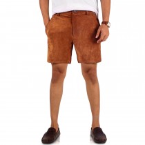 Laverapelle Men's Genuine Lambskin Leather Shorts (Black, Casual Shorts) - 2505001