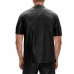 Laverapelle Men's Genuine Cowhide Leather Shirt (Black, Blazer Shirt) - 2506001