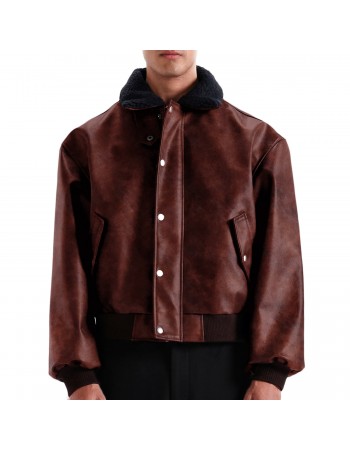 Laverapelle Men's Genuine Lambskin Leather Jacket (Black, Bomber Jacket) - 2601001