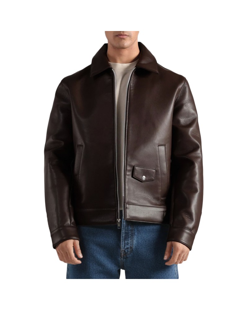Laverapelle Men's Genuine Lambskin Leather Jacket (Black, Biker Jacket) - 2601002