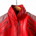 Laverapelle MJ "Beat It" Style Red Leather Jacket - Retro 80s Costume for Men | Cosplay Musical Icon Outfit