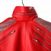 Laverapelle MJ "Beat It" Style Red Leather Jacket - Retro 80s Costume for Men | Cosplay Musical Icon Outfit