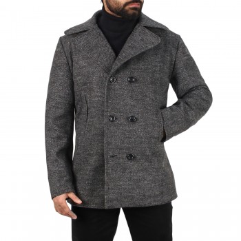 Laverapelle Men’s Merino Wool Melton Peacoat - 2602001