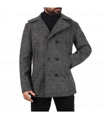 Laverapelle Men’s Merino Wool Melton Peacoat - 2602001
