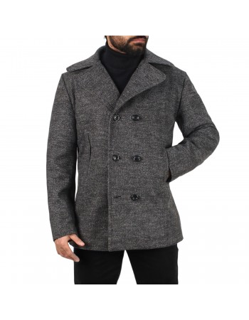 Laverapelle Men’s Merino Wool Melton Peacoat - 2602001
