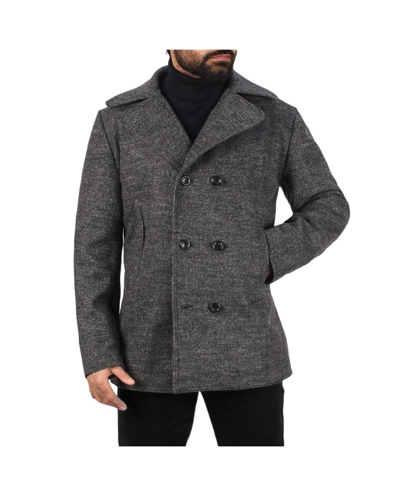Laverapelle Men’s Merino Wool Melton Peacoat - 2602001