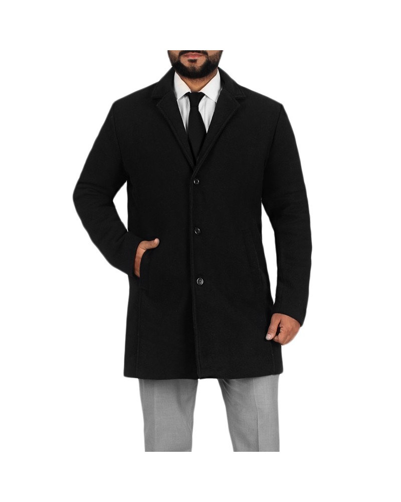 Laverapelle Men’s Merino Wool Melton Over Coat - 2602002
