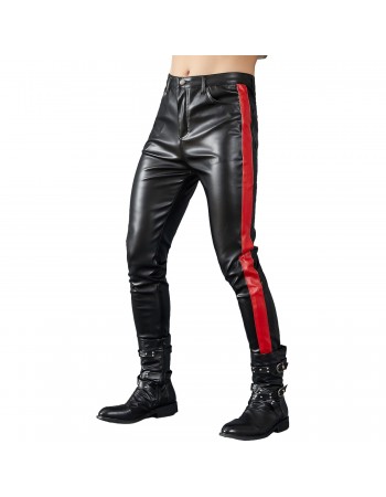 Laverapelle Striped Leather pants