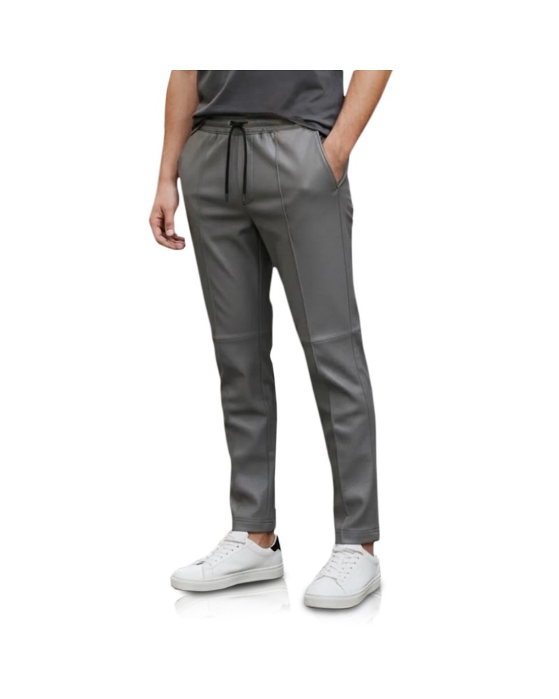 Laverapelle Straight Leather Joggers