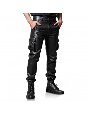 Laverapelle Classic Cargo Leather Pants