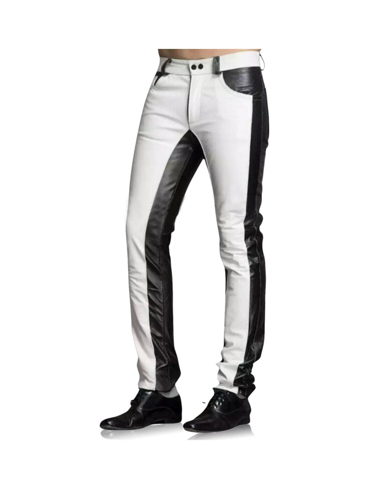 Laverapelle Two Tone Leather Biker Pants Laverapelle Two Tone Leather Biker Pants