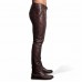 Laverapelle Lace-up biker leather pants