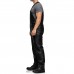 Laverapelle Men's Genuine Lambskin Leather Overalls (Black, Jumpsuit) - 2607002