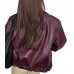 Laverapelle Women's Genuine Lambskin Oversized Bomber Leather Jacket (Black, Bomber Jacket) - 2621003 Laverapelle Women's Genuine Lambskin Oversized Bomber Leather Jacket (Black, Bomber Jacket) - 2621003