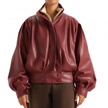 Laverapelle Women's Genuine Lambskin Oversized Leather Jacket (Black, Classic Jacket) - 2621005