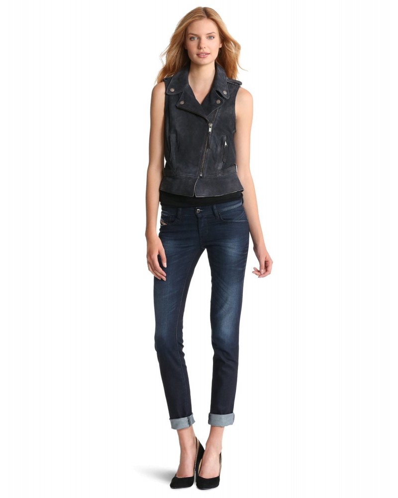 Laverapelle Women's Genuine Lambskin Leather Waist (Biker Vest) - 1523752