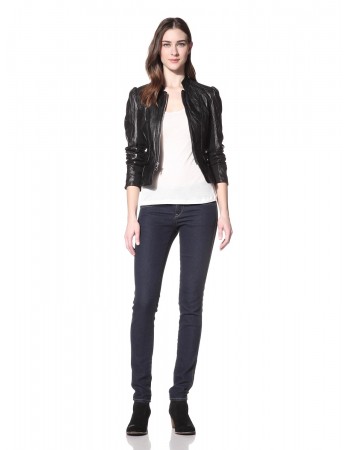 Laverapelle Women's Genuine Lambskin Leather Jacket (Fencing Jacket) - 1521753