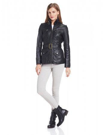 Laverapelle Women's Genuine Lambskin Leather Jacket (Fencing Jacket) - 1521718